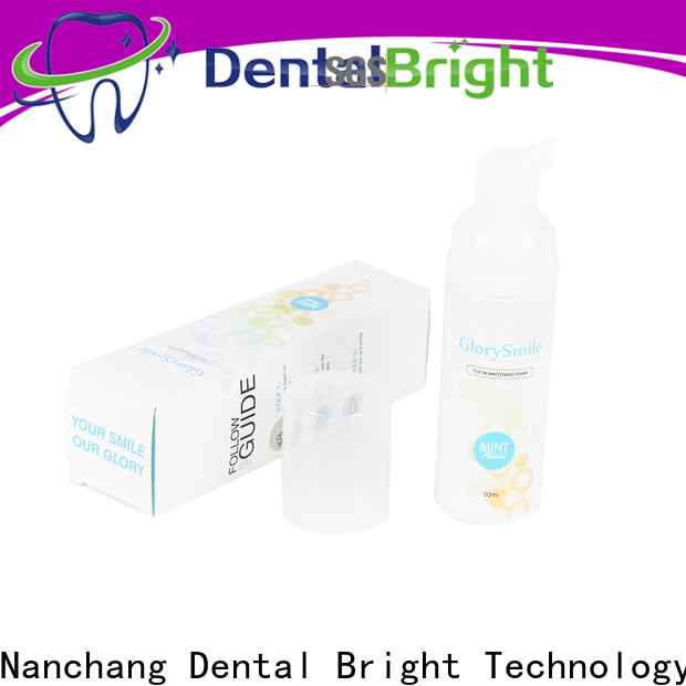 GlorySmile natural teeth whitening foam inquire now for home usage