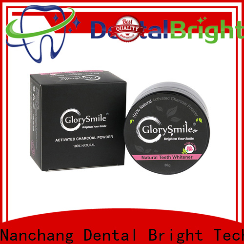 GlorySmile charcoal teeth whitening powder reputable manufacturer for teeth