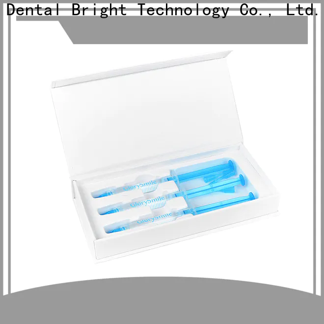 GlorySmile best teeth whitening gel syringes customized for dental bright