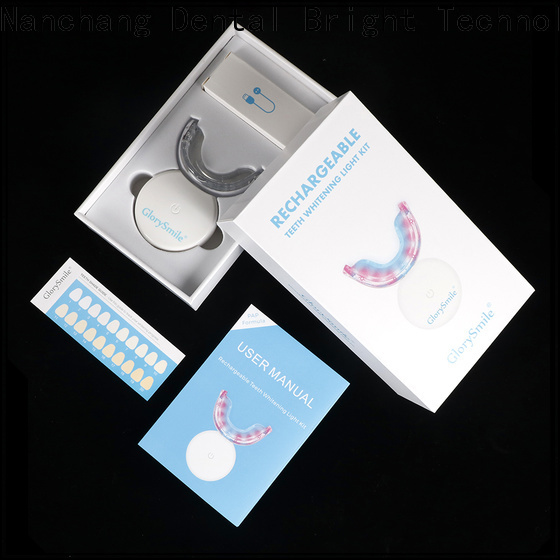 rechargeable teeth whitening kit with led light wholesale for home usage