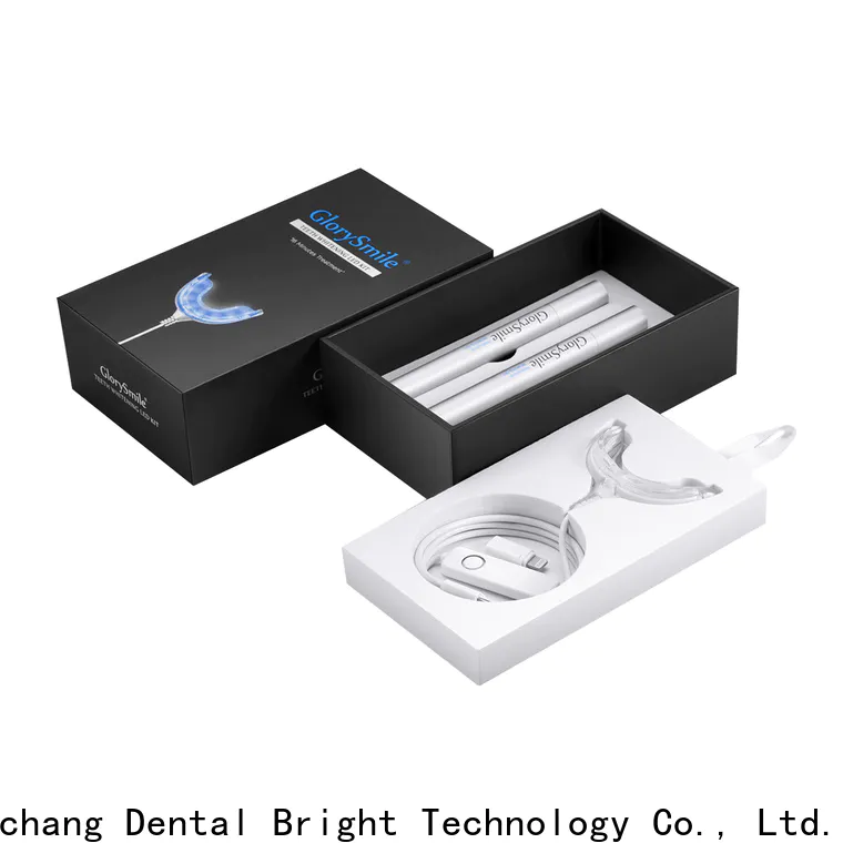 GlorySmile rechargeable teeth whitening kit with led light supplier