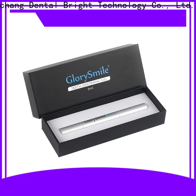 GlorySmile hot sale bright white teeth whitening pen reputable manufacturer for whitening teeth
