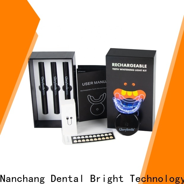 private label teeth whitening kit with led light supplier for teeth