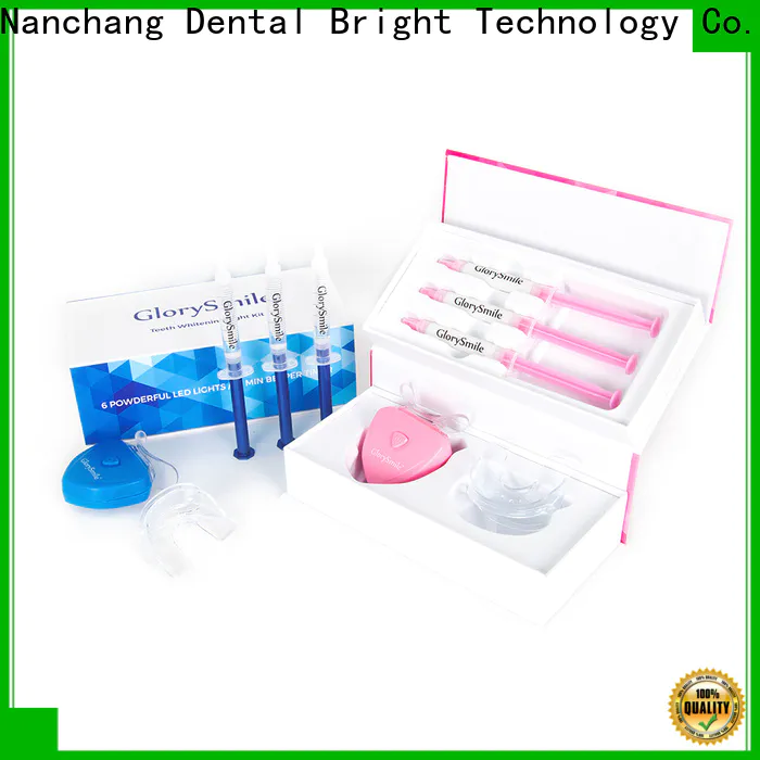 GlorySmile Bulk buy high quality teeth whitening kit with led light Suppliers for home usage