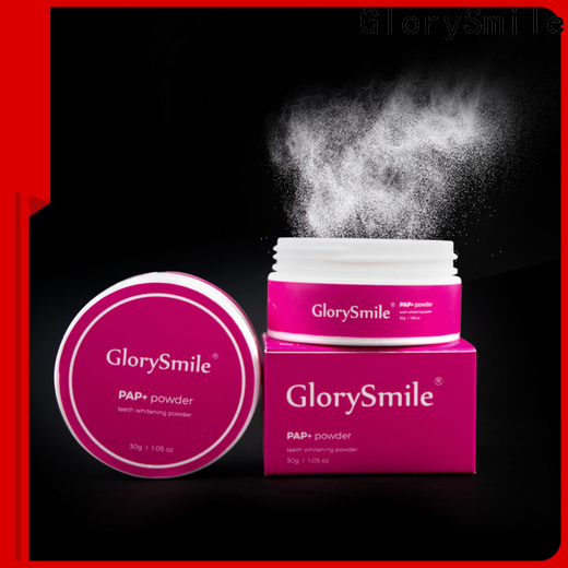 GlorySmile teeth brightening powder company for whitening teeth