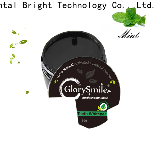 GlorySmile Wholesale OEM activated charcoal natural teeth whitening powder factory for dental bright