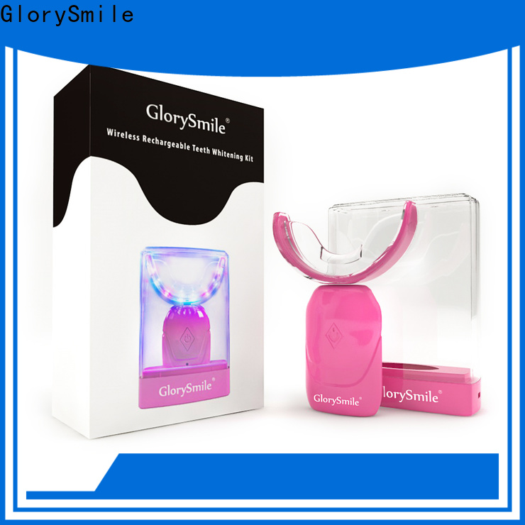 GlorySmile Bulk purchase OEM home teeth whitening kit led light manufacturers for whitening teeth