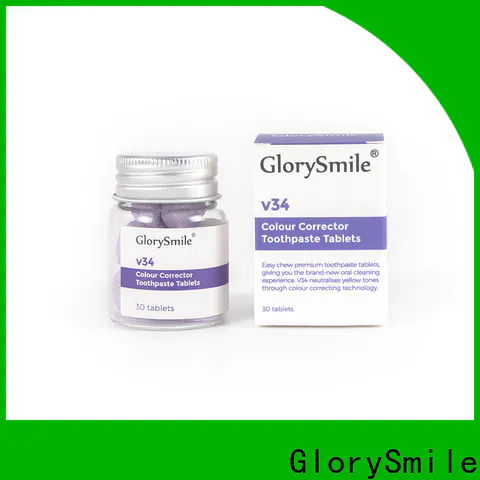 GlorySmile Custom high quality sensitive toothpaste tablets manufacturers for whitening teeth