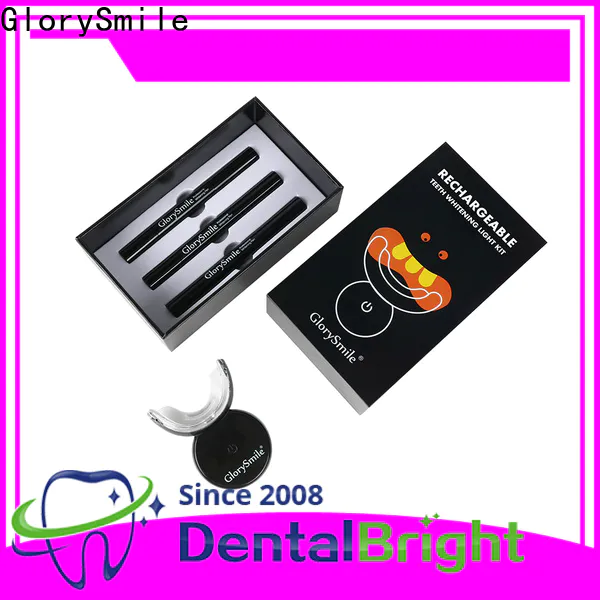 GlorySmile at home teeth whitening kit with light supplier for home usage