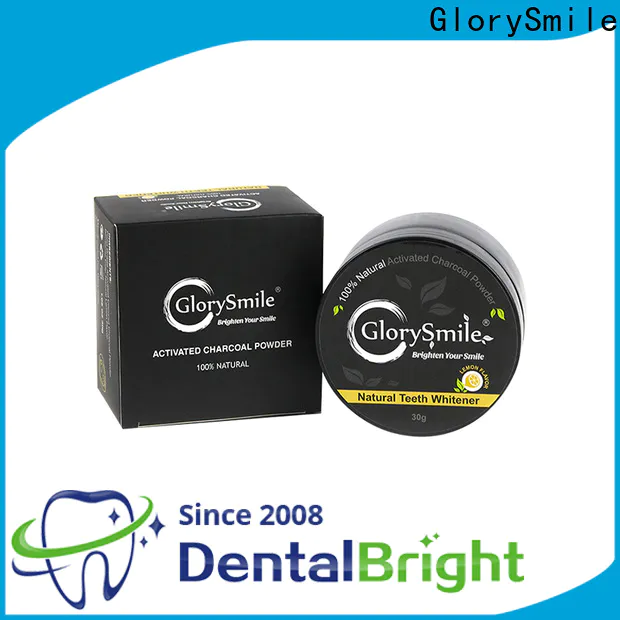 GlorySmile activated charcoal natural teeth whitening powder factory for dental bright