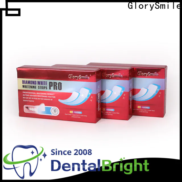 GlorySmile white teeth whitening strips Suppliers for home usage