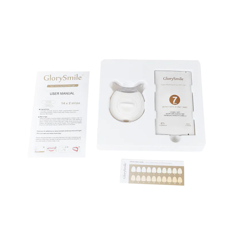 Custom GlorySmile Teeth Whitening Strips Non Peroxide Whitening Strips