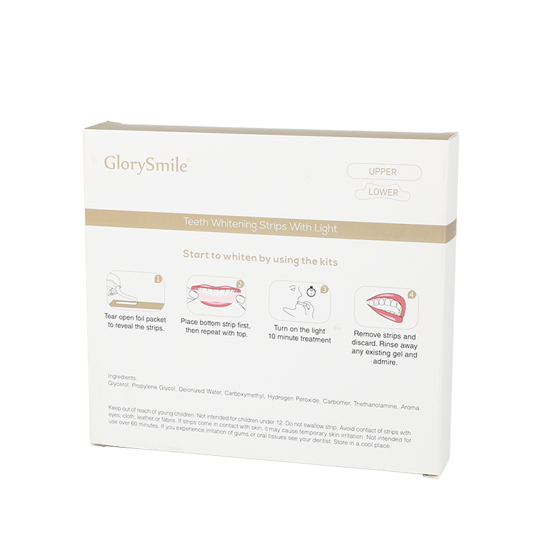 GlorySmile Bulk purchase high quality dental white strips free quote for whitening teeth-2