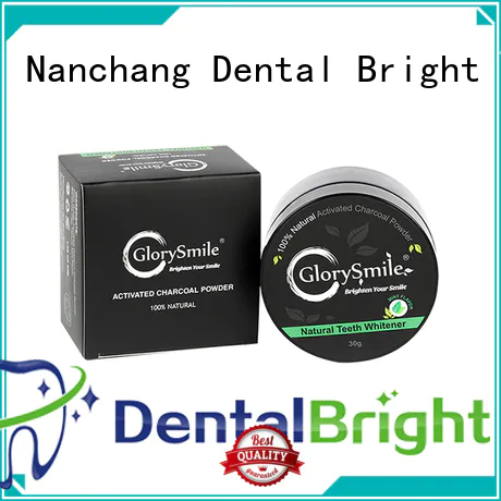GlorySmile hot sale charcoal teeth whitening powder reputable manufacturer for home usage