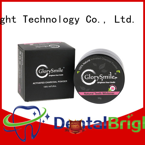GlorySmile professional charcoal teeth whitening powder reputable manufacturer for home usage
