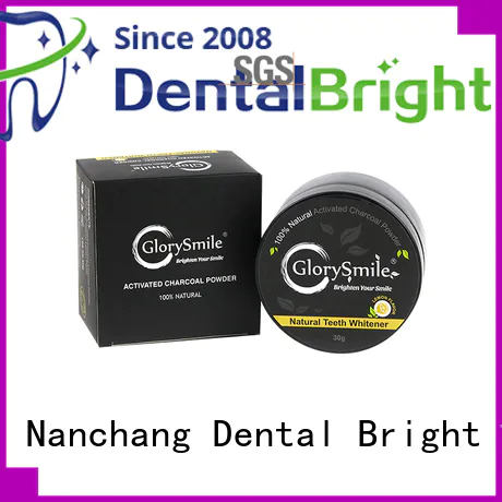 GlorySmile hot sale charcoal teeth whitening powder from China for dental bright