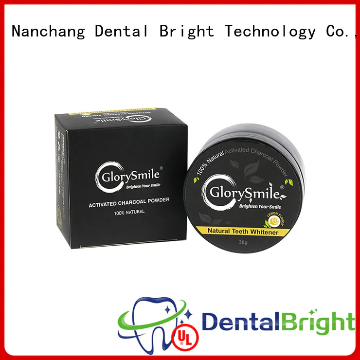 GlorySmile good selling charcoal teeth whitening powder reputable manufacturer for dental bright