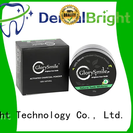 GlorySmile instant charcoal teeth whitening powder reputable manufacturer for dental bright