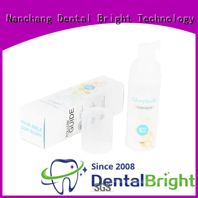 mild teeth whitening foam wholesale for dental bright
