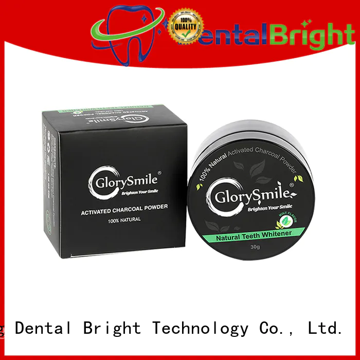 GlorySmile activated charcoal powder from China for whitening teeth