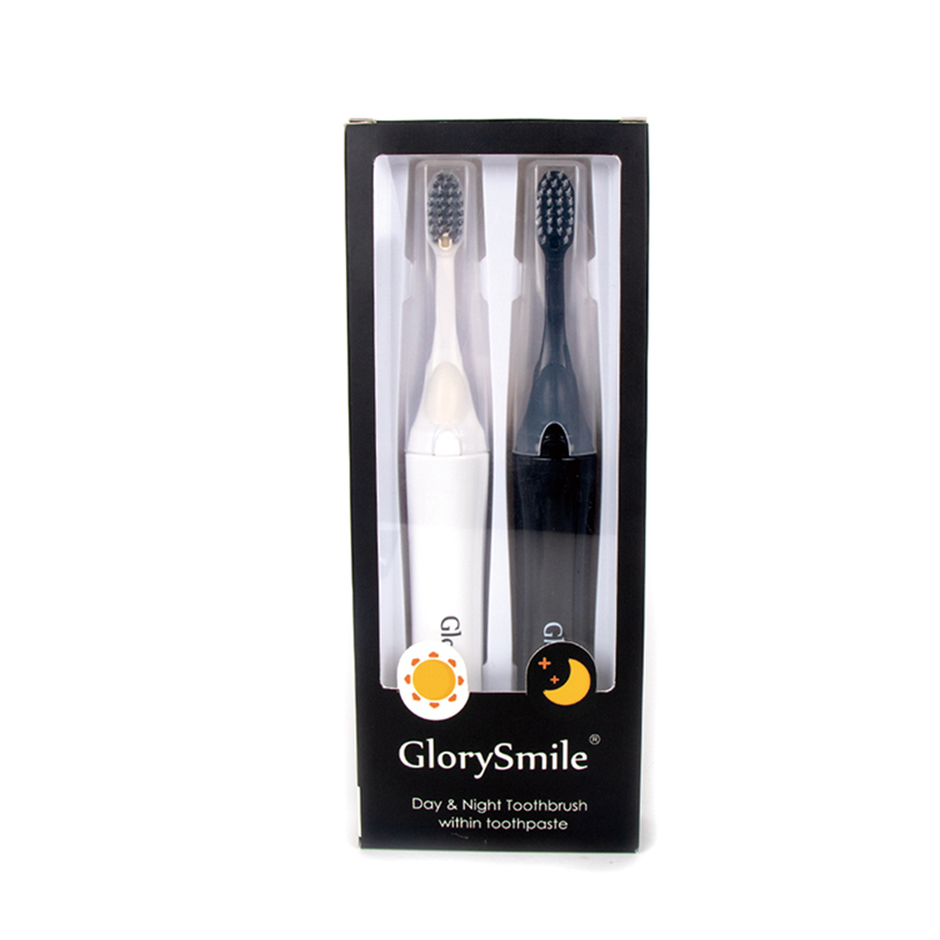 GlorySmile-Reise 2 in 1 Kunststoffzahnbürste Erweiterte weiche Borst-Zahnbürste mit Zahnpasta