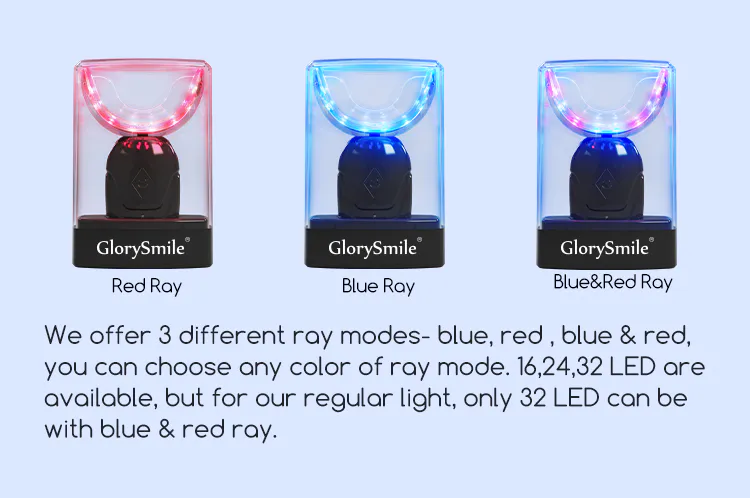 GlorySmile led blue light teeth whitening supplier for teeth