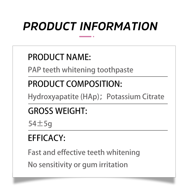 Custom high quality pap teeth whitening gel manufacturers for teeth-2