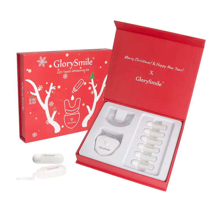 Kit de blanqueamiento de dientes de Navidad Profesional Mini LED LIGHT HOGAR LOGO PRIVADO CE Aprobado