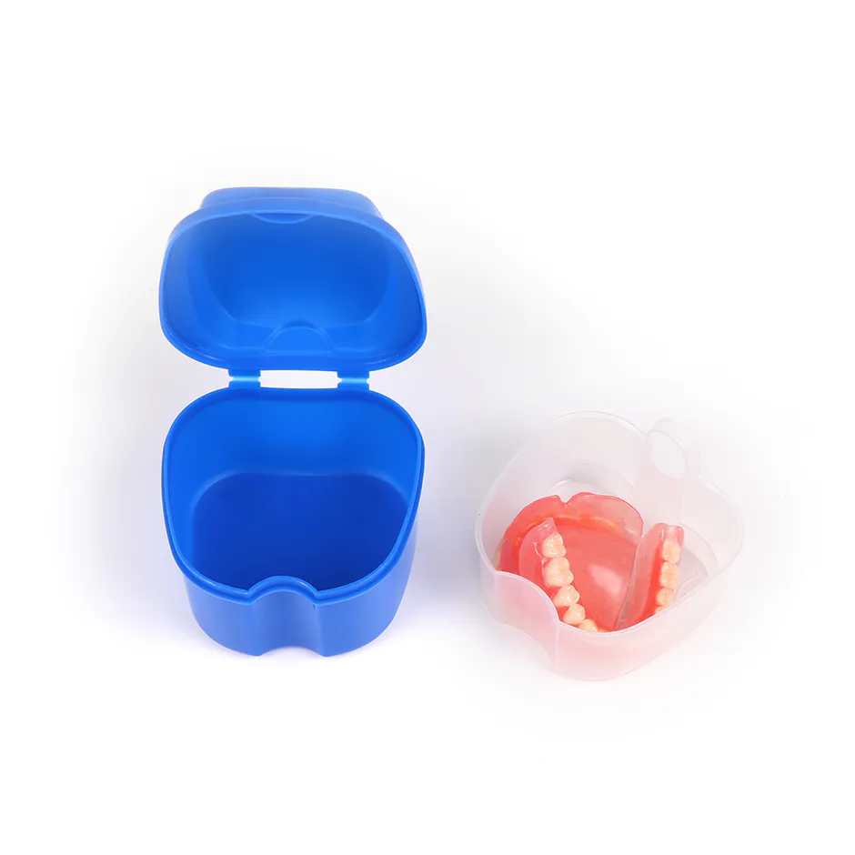 Denture Bath Box Portable OEM Dental Braces Aligners Case Plastic