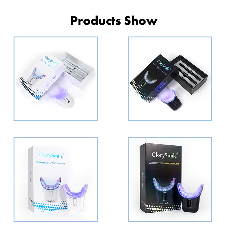 GlorySmile Custom ODM at home teeth whitening kit from dentist manufacturers for home usage