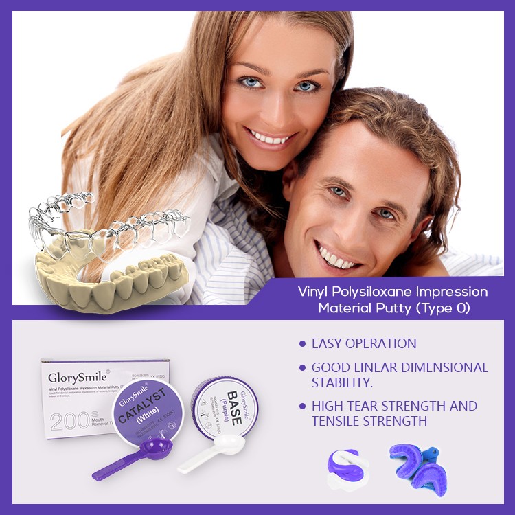 GlorySmile Custom high quality dental silicone impression putty Supply for whitening teeth