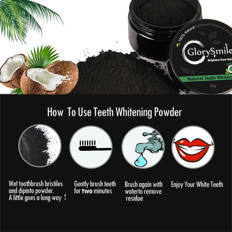 GlorySmile Wholesale natural activated charcoal powder Supply for whitening teeth-2
