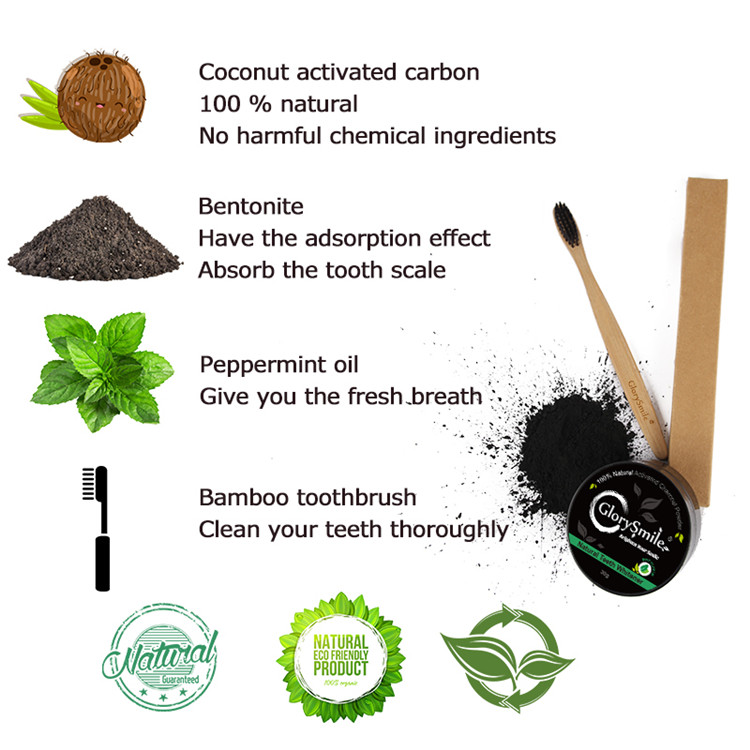GlorySmile natural activated charcoal powder manufacturers for home usage-1