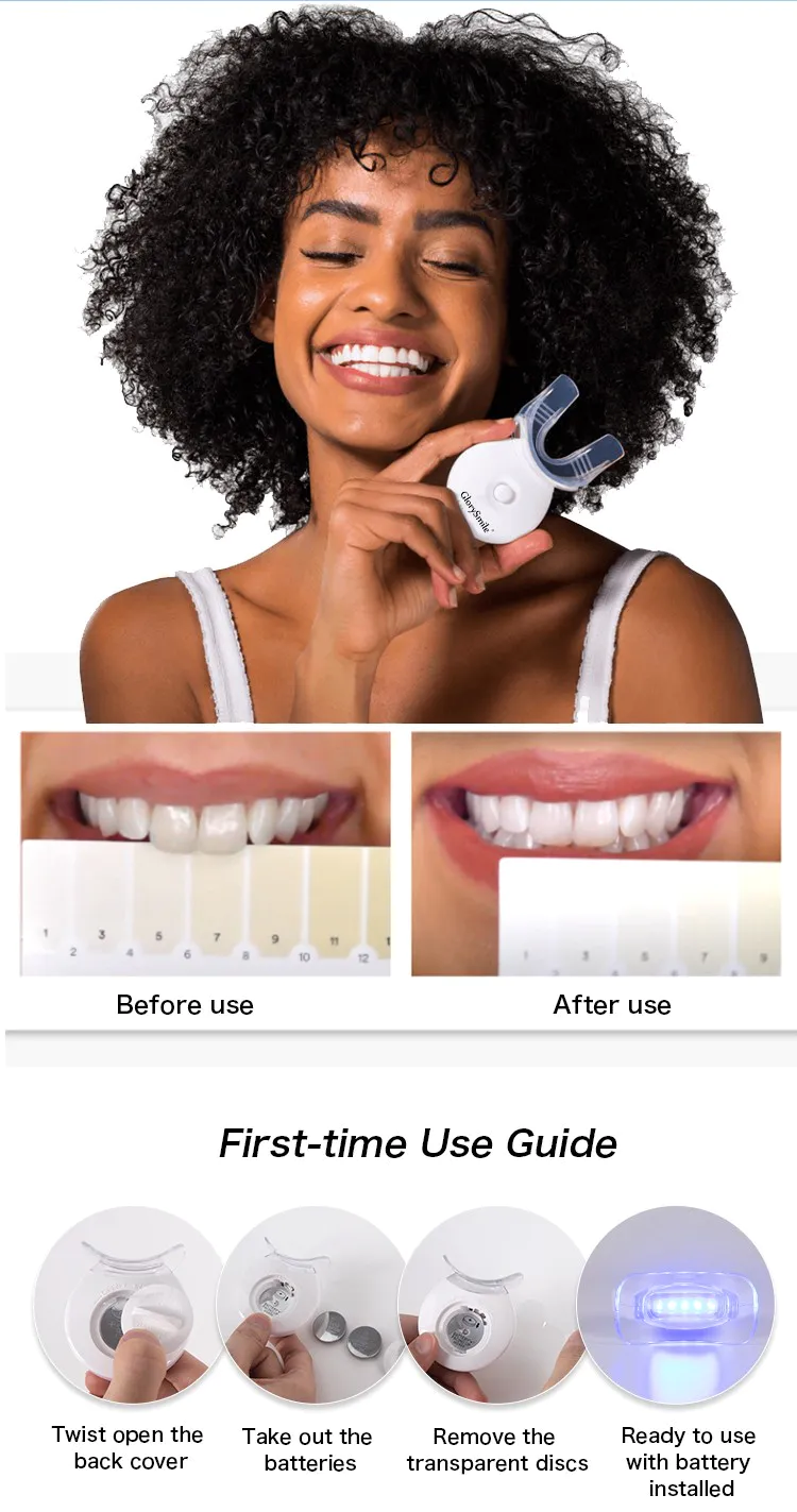 GlorySmile Bulk buy OEM fastest at home teeth whitening kit company for whitening teeth