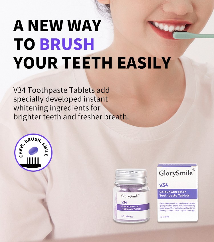 GlorySmile Bulk buy ODM whitening toothpaste tablets reputable manufacturer for home usage-1