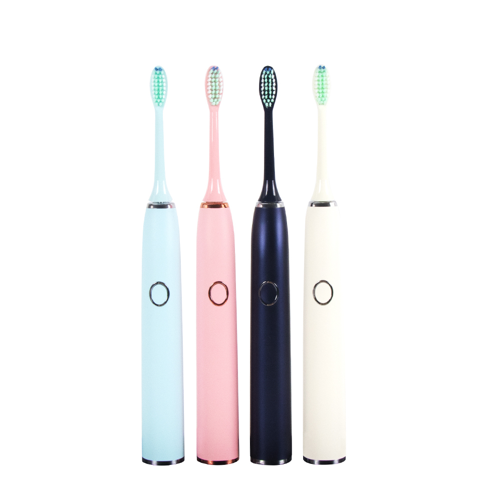 Sonic Electric Toothbrush D02B Adult Timer Brush USB Charger Rechargeable Tooth Brushes Replacement Heads Set