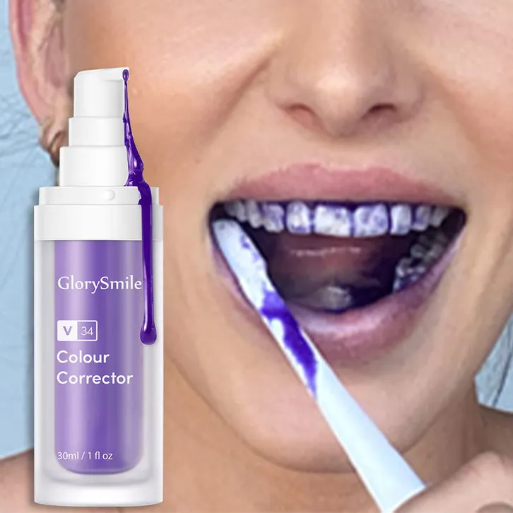 V34 purple toothpaste